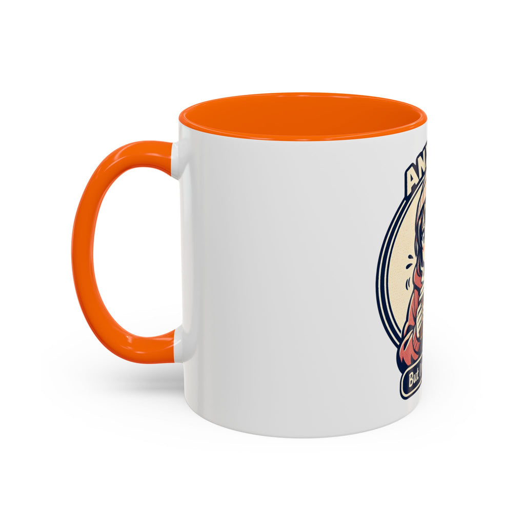 Coffee Mug — 'Anxious But I Have Coffee' Cute Anime Comfort Mug